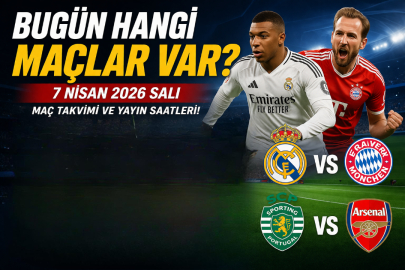 Bugünkü maçlar belli oldu! 7 Nisan 2026 Salı hangi maçlar var, saat kaçta ve hangi kanalda?