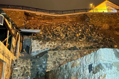 İspir’de toprak kayması sonrası 2 ev tahliye edildi