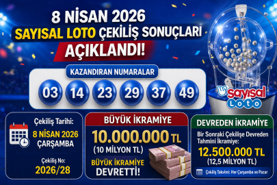 8 Nisan 2026 Çılgın Sayısal Loto sonuçları açıklandı mı? Kazandıran numaralar neler?