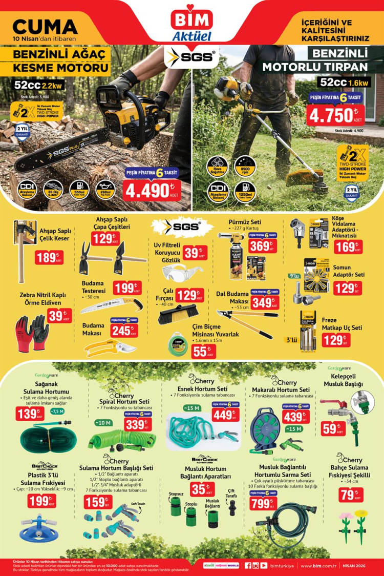 Bim 10 nisan cuma aktüel ürünler kataloğu