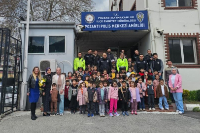 Minik öğrenciler, polisliği öğrendi