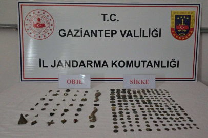 Gaziantep’te tarihi eser operasyonu: 191 Sikke ele geçirildi