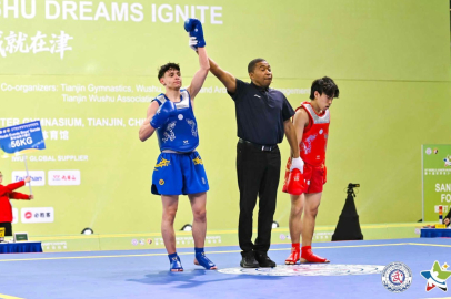 Sultangazili sporcu, Dünya Gençler Wushu Şampiyonası'nda dünya üçüncüsü oldu