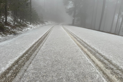 Zorkun Yaylası beyaza büründü