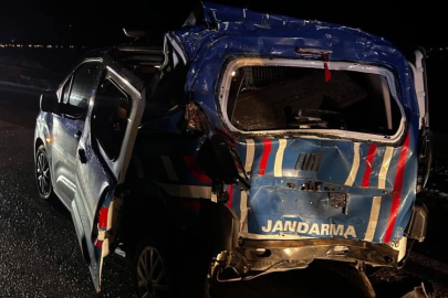 Erzurum Aşkale’de zincirleme kaza! 4 jandarma personeli yaralandı