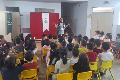 Yeşilay Adana Şubesi'nden miniklere sağlıklı yaşam ve bağımlılık eğitimi