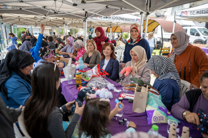 Kadınlar üretimde buluştu, çoraplar oyuncağa dönüştü