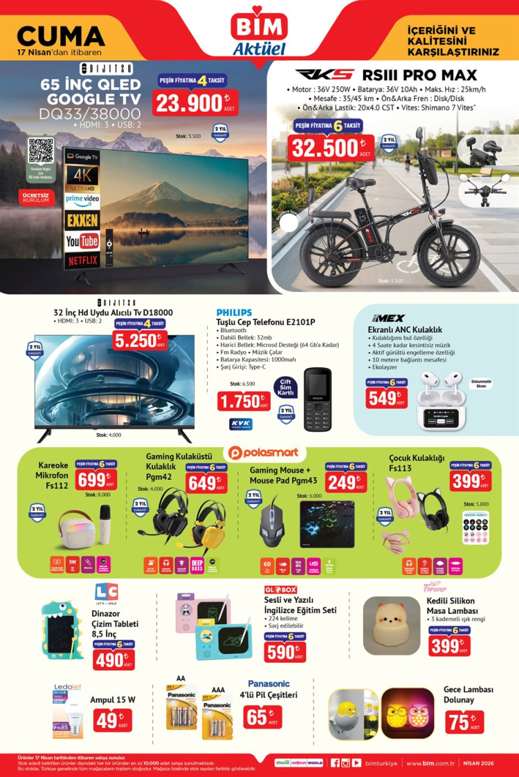 BİM AKTÜEL ÜRÜNLER KATALOĞU