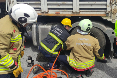 Hatay’da acı olay: Tırın altında kalan şoför kurtarılamadı