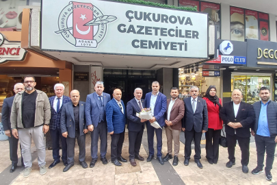 Çukurova Gazeteciler Cemiyeti’ne “Hayırlı Olsun” ziyaretleri sürüyor