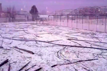 Mersin'de dolu yağışı etkili oldu