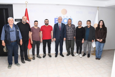 Oto Elektrikçiler Odası’ndan AESOB Başkanı Niyazi Göger’e ziyaret