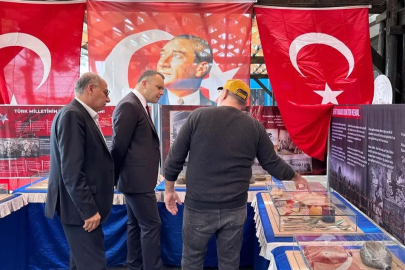 Yumurtalık’ta Çanakkale Gezici Müze Sergisi ziyaretçileri tarihte yolculuğa çıkarttı