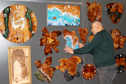 Zeytin ağacı ve epoksinin büyüsü göz kamaştırıyor