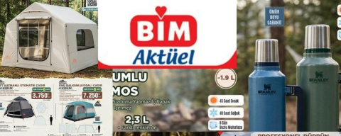 BİM 24 Nisan Cuma aktüel kataloğu 2026 yayımlandı: Kamp ürünleri, çadır ve Stanley termoslarda inanılmaz fiyatlar