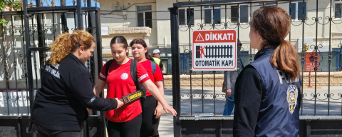 Mersin'de okullarda güvenlik önlemleri en üst seviyeye çıkarıldı
