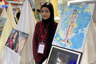 Erdemli'de 23 Nisan Çocuk Bayramı dolayısıyla resim sergisi açıldı