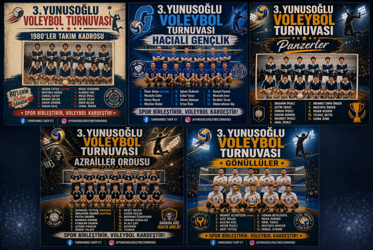 Yunusoğlu Voleybol Turnuvası heyecanı 3. kez başlıyor 5