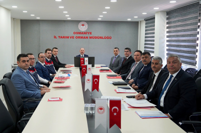 Osmaniye’de tarımın “Durum Raporu” Vali Serdengeçti'ye sunuldu