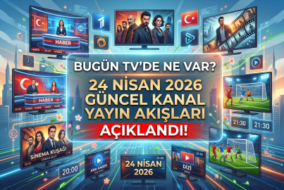 TV yayın akışı 24 Nisan 2026: Bugün televizyonda hangi diziler ve filmler var? Kanal D, Show TV, Star, ATV, NOW, TV8 ve TRT 1 listesi!