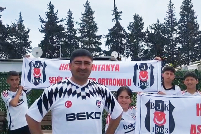 Beşiktaş sevgisi Hatay’dan tribünlere taşınıyor