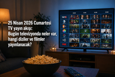 TV yayın akışı 25 Nisan 2026 Cumartesi: Bugün televizyonda neler var, hangi diziler ve filmler yayınlanacak?