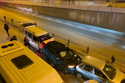 Antalya’da alt geçitte feci kaza: 11 Araç çarpıştı