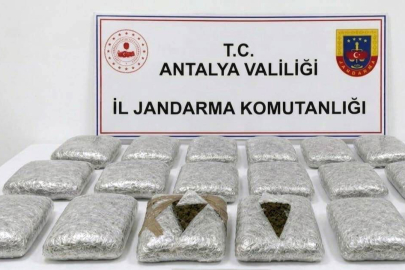 Antalya'da jandarmadan uyuşturucu operasyonu: 30 kilogram skunk maddesi ele geçirildi