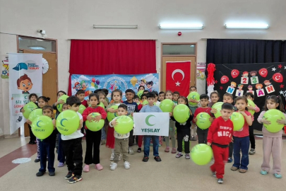 Ceyhan Yeşilay Temsilciliği’nden miniklere sağlıklı yaşam eğitimi