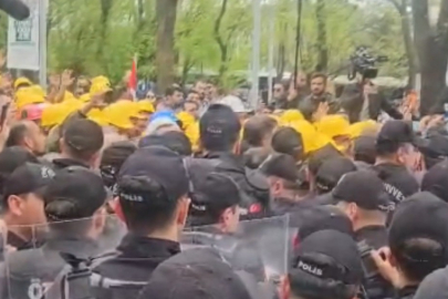 Ankara’da izinsiz gösteriye müdahale: 10 polis yaralandı