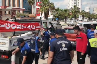 Kaldırım işgaline karşı yoğun çalışmalar sürüyor