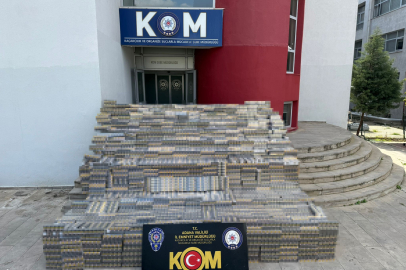 Adana'da 13,5 milyon liralık kaçak sigara operasyonu: Bir kişi tutuklandı