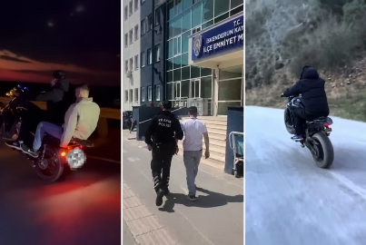 Hatay'da motosikletle akrobasi yapan sürücüye rekor ceza