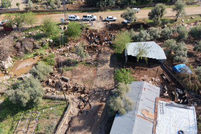Kozan'da sel felaketinin ağır bilançosu havadan görüntülendi
