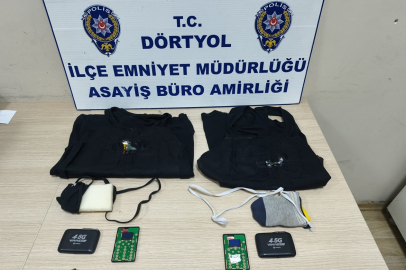 Hatay'da ehliyet sınavında kopya skandalı: 2 kardeş suçüstü yakalandı