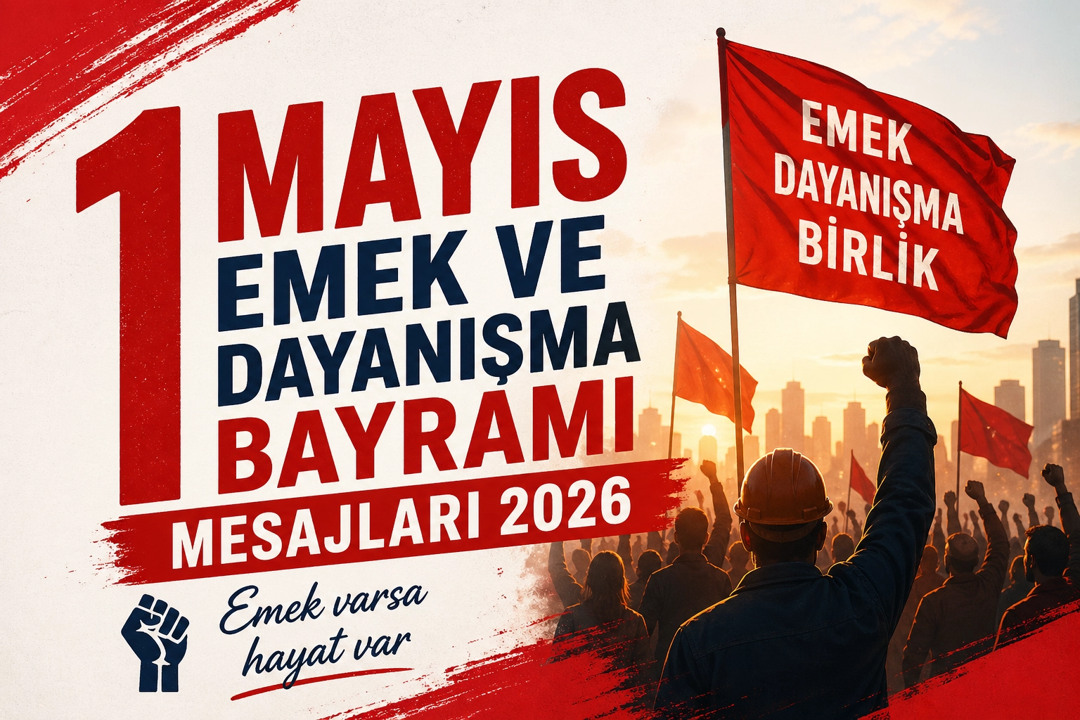 1 MAYIS 2026 İŞÇİ BAYRAMI KUTLAMA MESAJLARI: SOSYAL MEDYA İÇİN RESİMLİ EMEK VE DAYANIŞMA GÜNÜ MESAJLARI