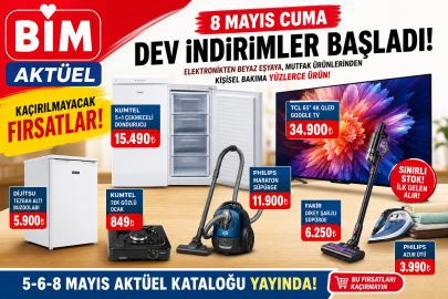 BİM’den dev kampanya: 5-6-8 Mayıs aktüel kataloğu yayımlandı