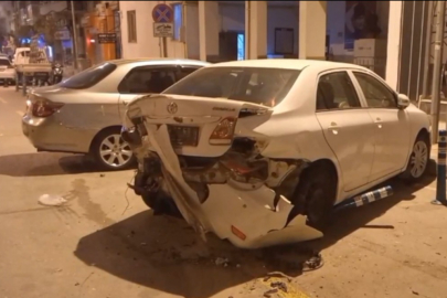 Manisa’da alkollü sürücü park halindeki 13 araca çarptı