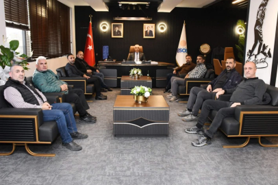 İhsan Evren Kaya’dan AESOB Başkanı Niyazi Göger’e hayırlı olsun ziyareti