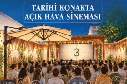 Adana’da tarihi konakta açık hava sineması keyfi başlıyor