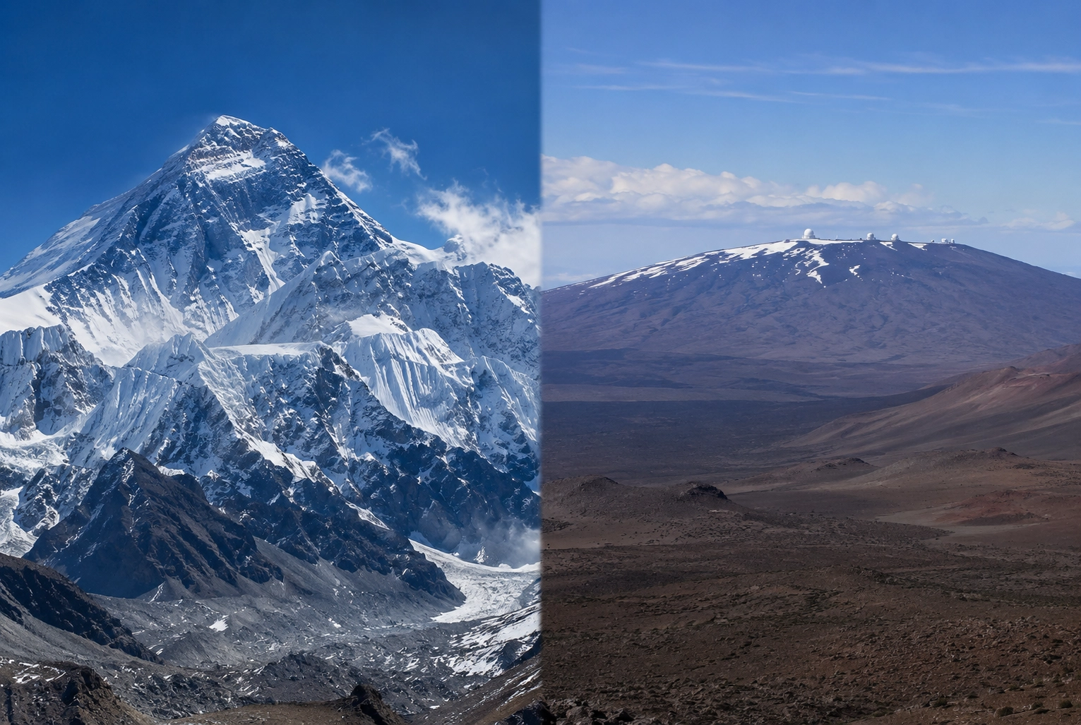 Everest zirvedeki yerini kaybediyor mu: İşte gezegenin tabandan zirveye en devasa dağı