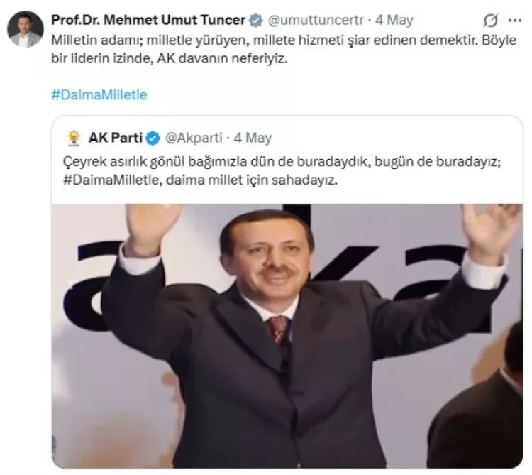 Mahmut Tuncer’in oğlu Prof. Dr. Mehmet Umut Tuncer’in siyasi kariyeri ve paylaşımları dikkat çekti 2