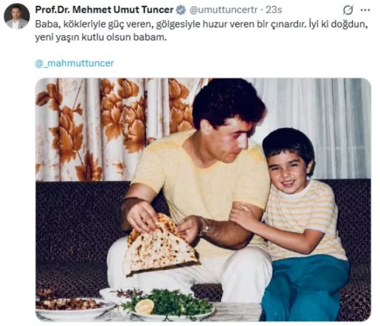 Mahmut Tuncer’in oğlu Prof. Dr. Mehmet Umut Tuncer’in siyasi kariyeri ve paylaşımları dikkat çekti 3
