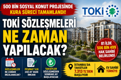TOKİ sözleşmeleri ne zaman yapılacak? Kuralar çekildi şimdi gözler 500 bin sosyal konut imza sürecinde