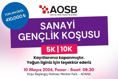 Adana Sanayi Gençlik Koşusu 410 bin TL ödül havuzuyla başlıyor