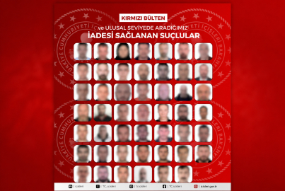 İçişleri Bakanlığı: Kırmızı bültenle aranan 48 firari Türkiye'ye getirildi