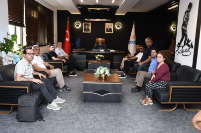 İnşaat Ustaları Odası Başkanı Can’dan AESOB Başkanı Niyazi Göger’e hayırlı olsun ziyareti