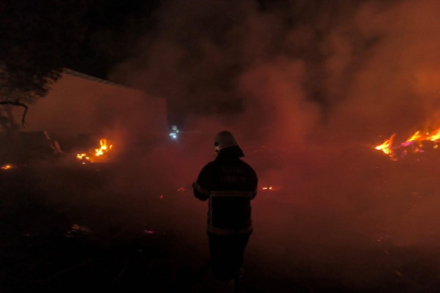 Hatay'da bahçelik alanda çıkan alevler evlere ulaşmadan durduruldu