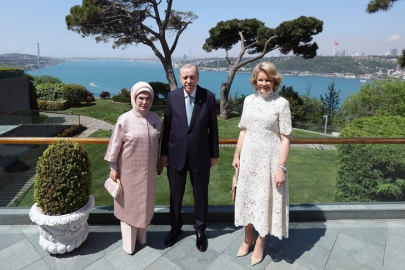 Diplomaside dikkat çeken buluşma: Cumhurbaşkanı Erdoğan, Kraliçe Mathilde’yi kabul etti