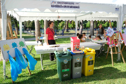 Adana Çocuk Festivali’nde çocuklara sıfır atık eğitimi